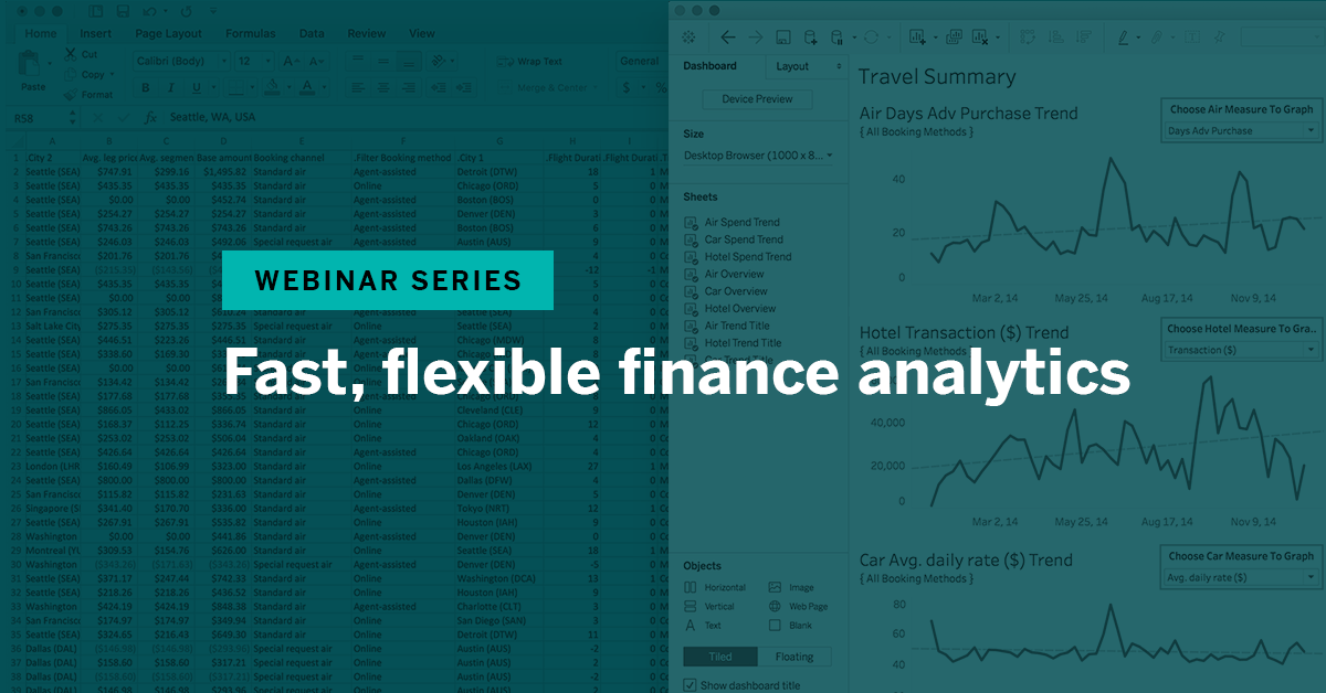 Navigate to Fast, flexible finance analytics