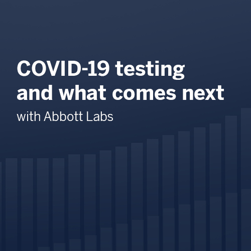 Navegue para Como os dados informam os testes da COVID-19: uma conversa com a Abbott Labs