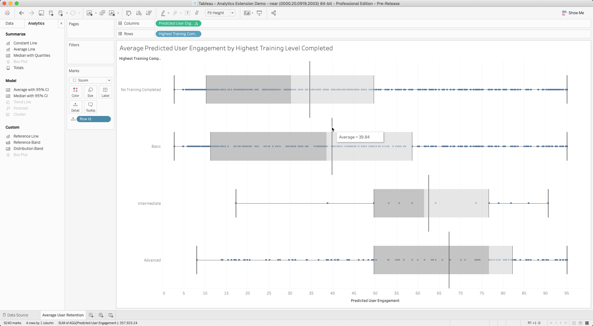 Connectez les prédictions Einstein directement aux champs calculés Tableau pour piloter vos analyses avec l'intelligence prédictive. Elles fonctionnent comme n'importe quel autre calcul Tableau.