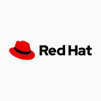 Red Hat 社のロゴ