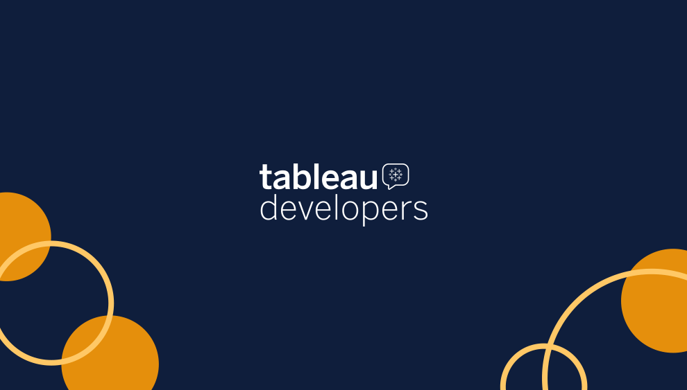 Tableau Developer Program