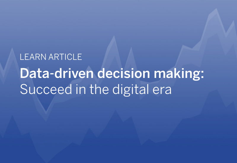 Data driven article image