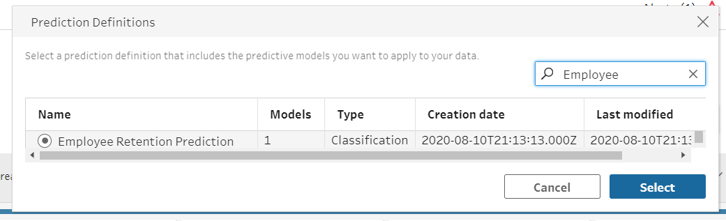 Enrich Tableau Prep flow data with Einstein Discovery predictions