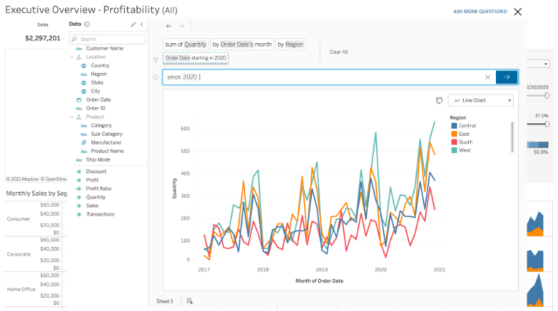 Accéder à L&#039;intelligence artificielle et le machine learning avec Tableau