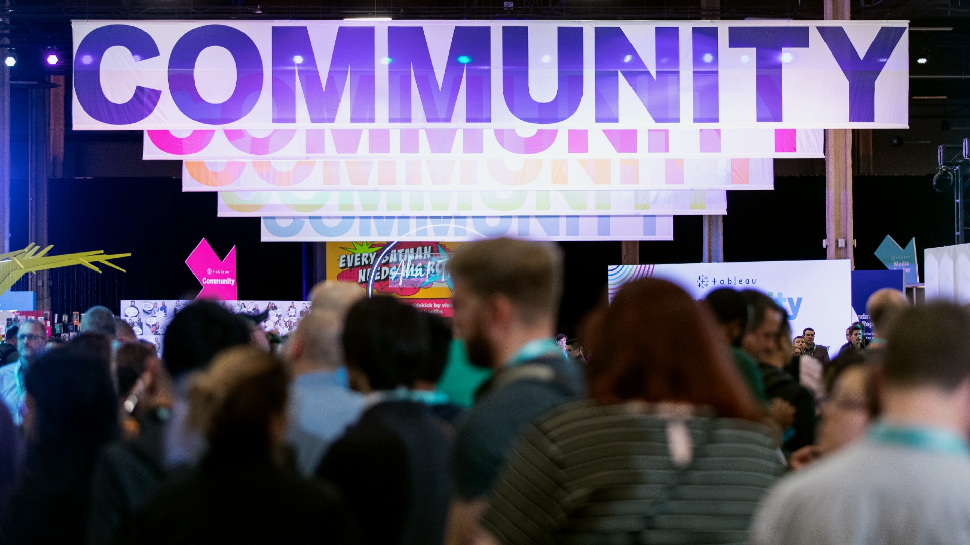 Tableau Community banner at Tableau Conference