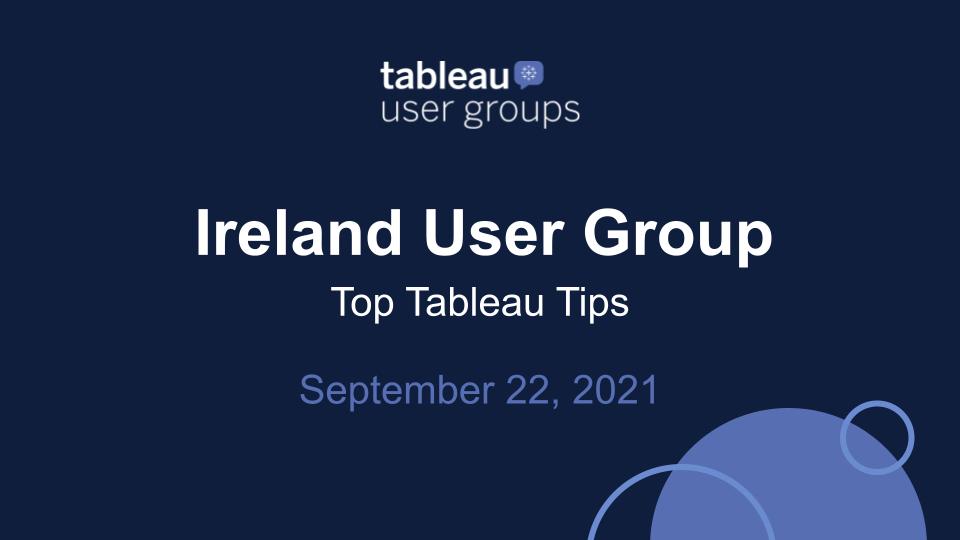 Ireland Tableau User Group