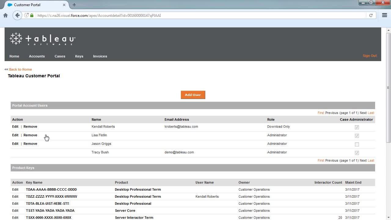 Screenshot from Adding and managing portal users video