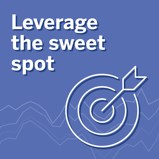 "Leverage the sweet spot" is one of Tableau best practices for building effective dashboards