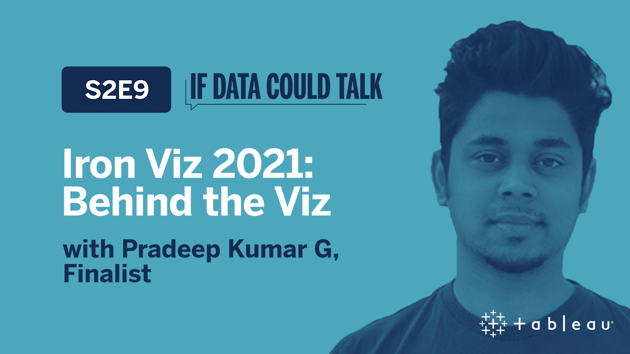 Navegue para Iron Viz 2021: Behind the Viz with Finalist Pradeep Kumar G