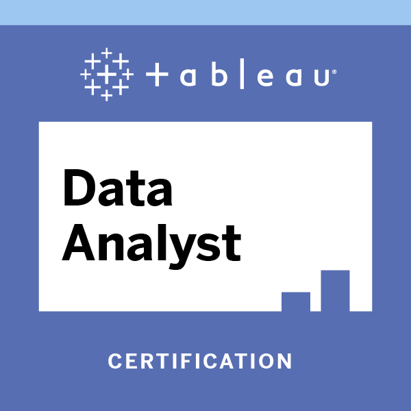 Tableau Certified Data Analyst　徽章