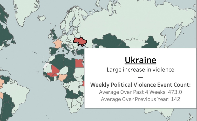 Navigate to Visualizing rising political violence around the world