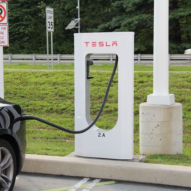 Tesla charging station