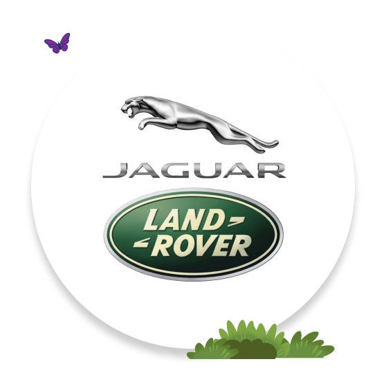 Jaguar Land Rover 社のロゴ