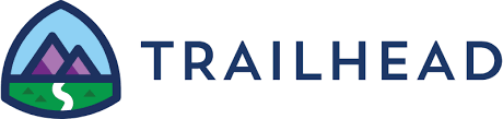 Image du logo Trailhead avec des montagnes et un chemin