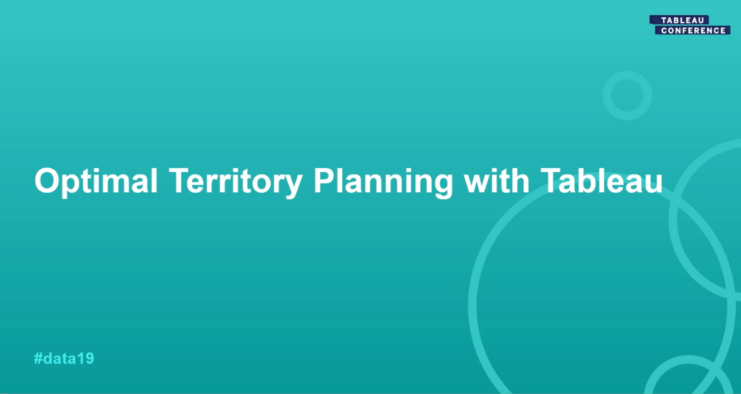 Navigate to Optimize sales territory planning with Tableau