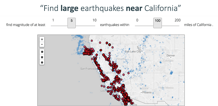 earthquake map of california
