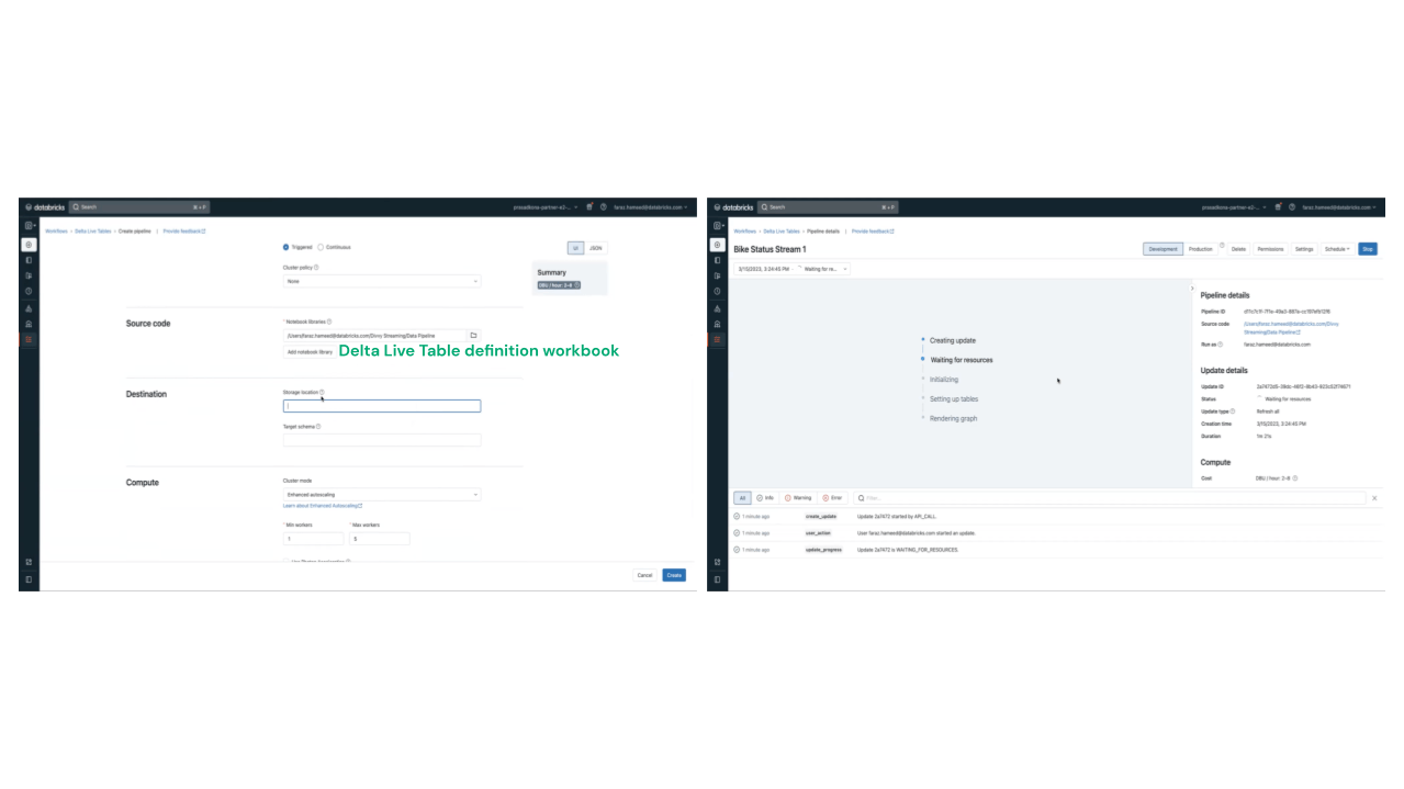 Create Data Pipeline