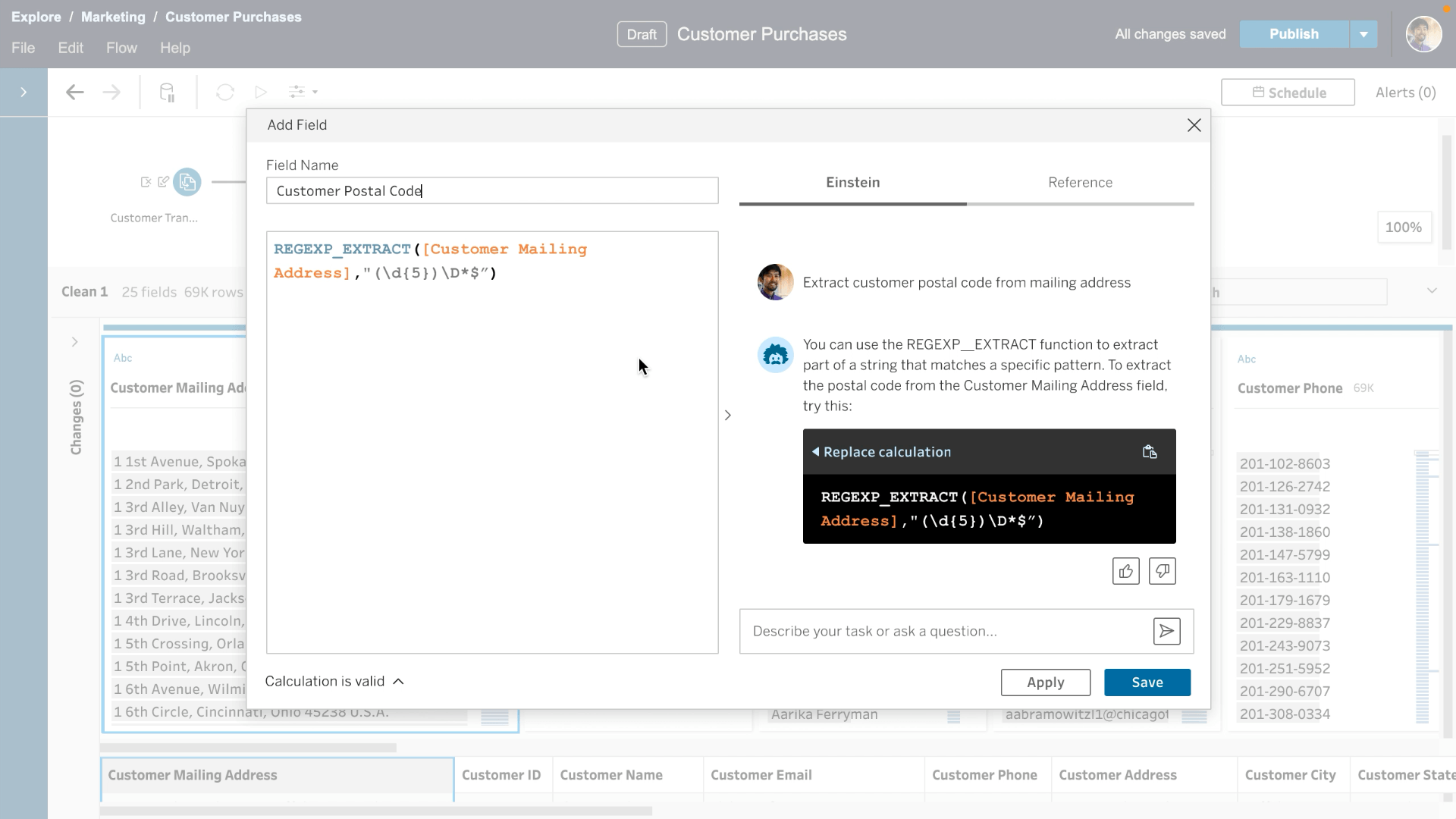 Einstein Copilot for Tableau Calculation Assistant