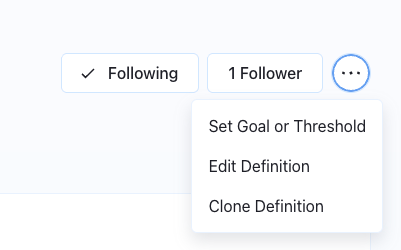 Tableau Cloud Pulse metric clone option