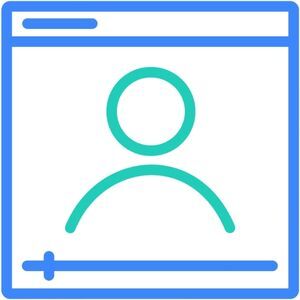 DataDev Webinar Icon Blue and Green