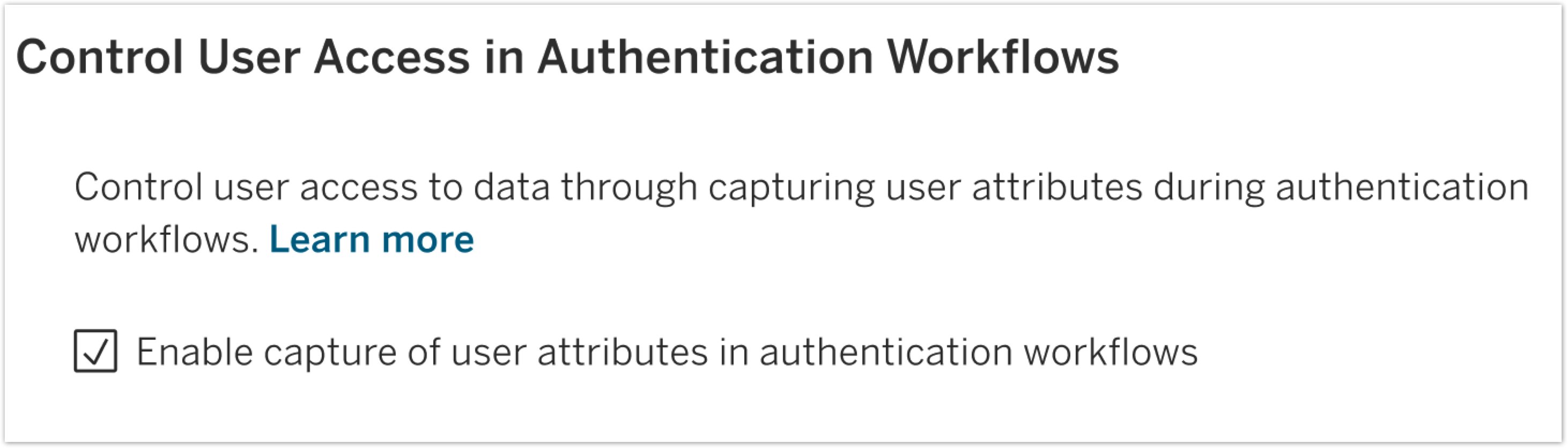 user attribute feature in Tableau Server