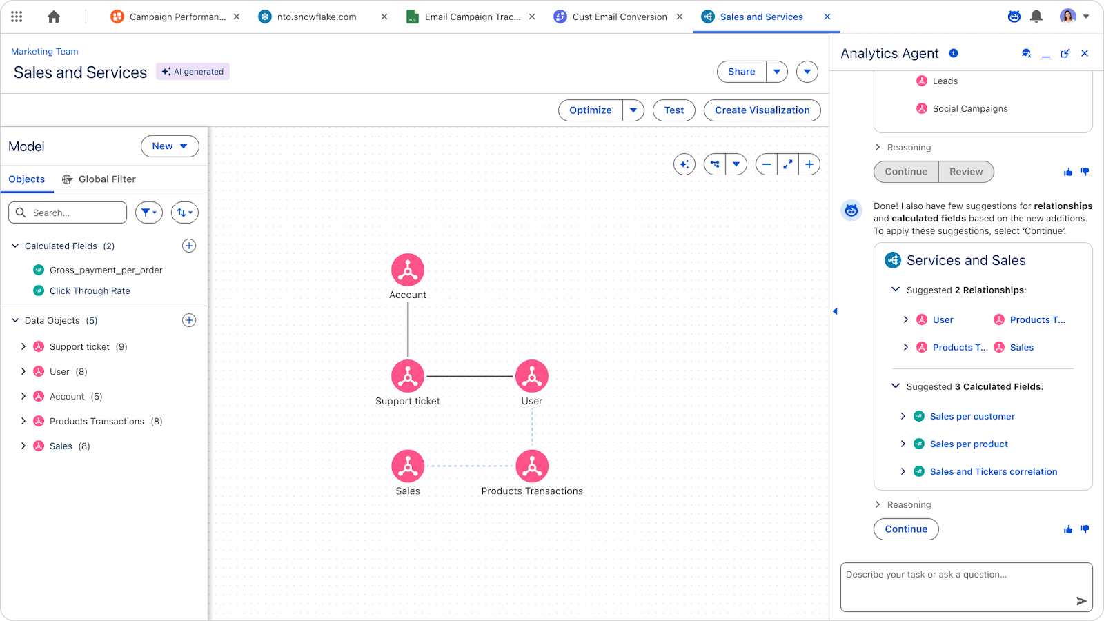 Create an SDM in Tableau Next with plain language