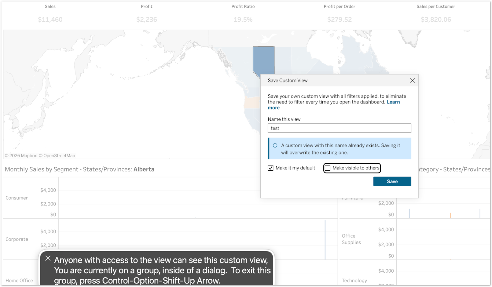 New accessibility feature for Tableau dashboards