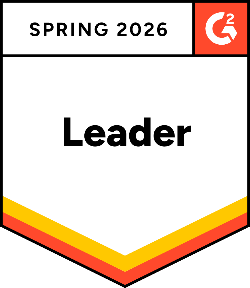 G2 badge: Leader - Spring 2026