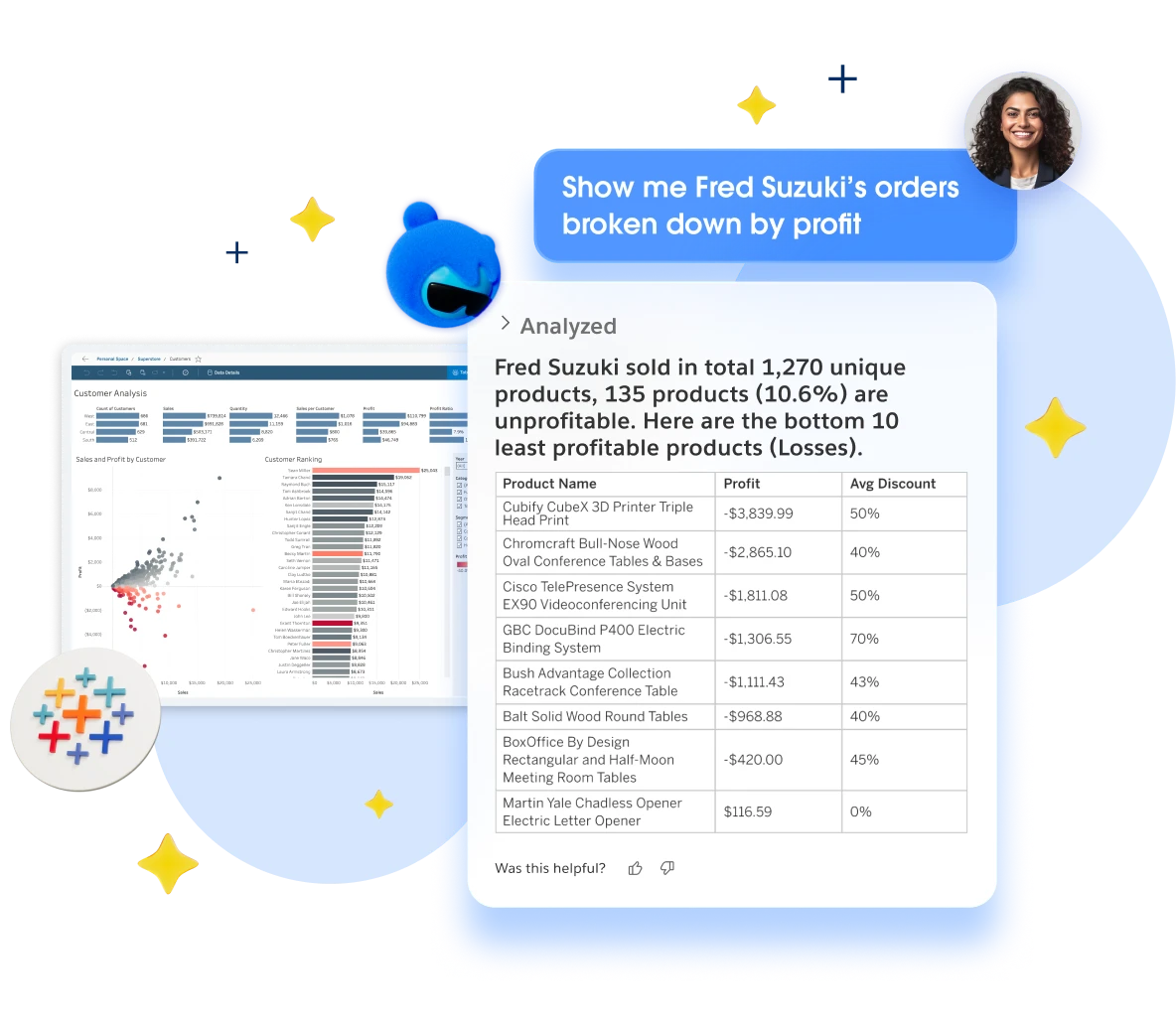 Tableau product screenshots