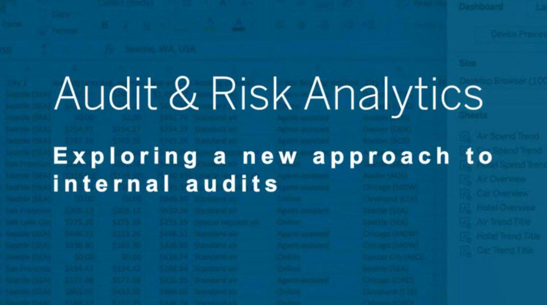 Navigate to Perform faster and more impactful internal audits with Tableau