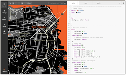 Mapbox styles like SF Giants