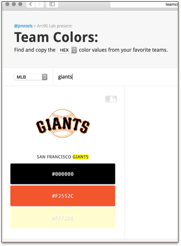 pick you favorite team hex colors