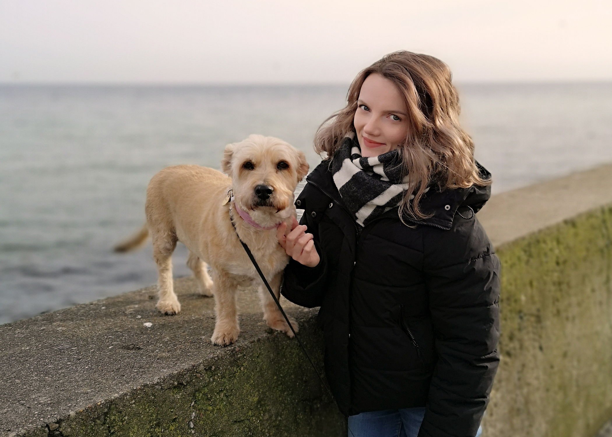 Tableau Public author Kasia Gasiewska-Holc with her dog Topica
