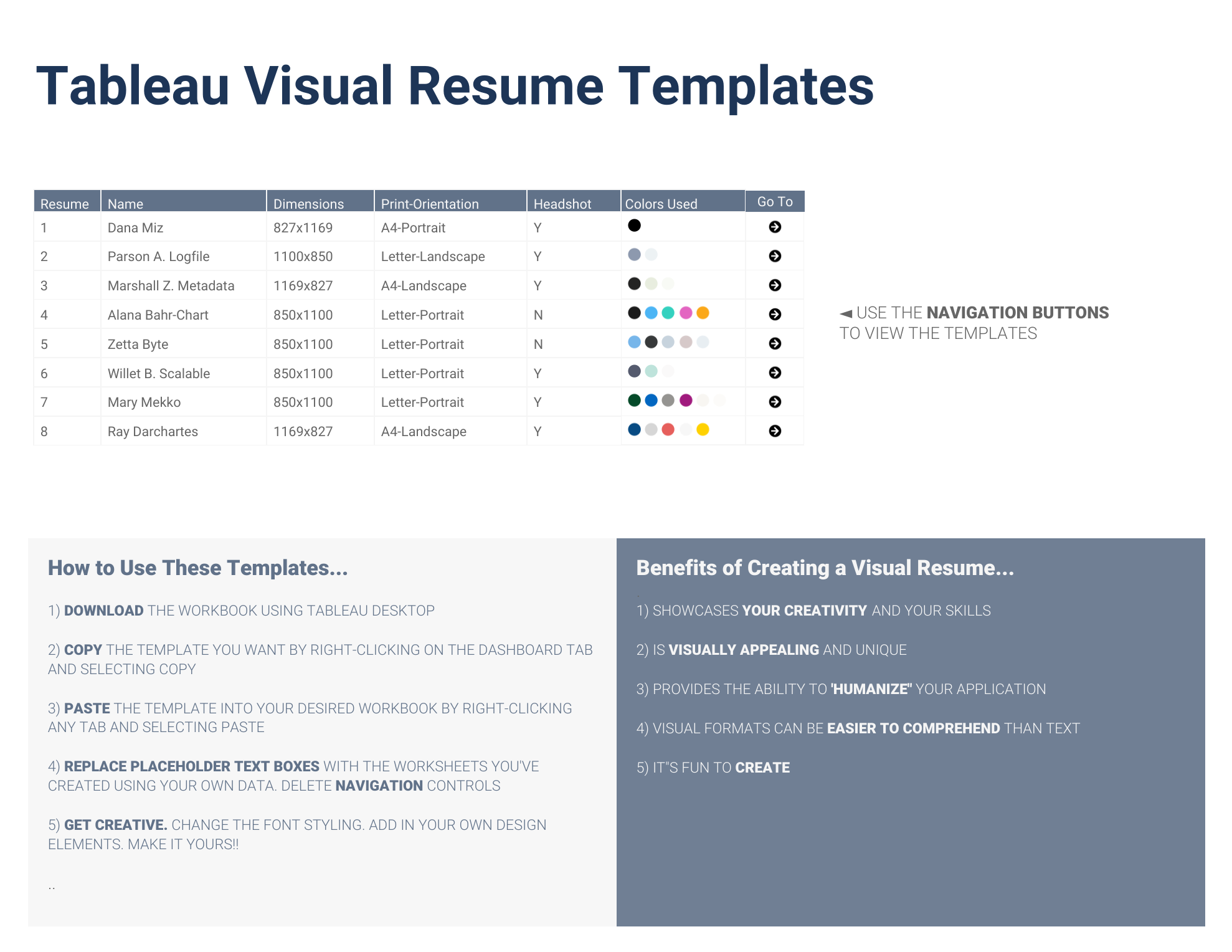 Resume templates