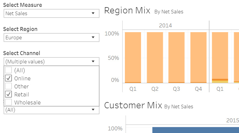 Navigate to Filter data