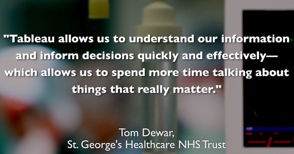 What are healthcare leaders saying about Tableau