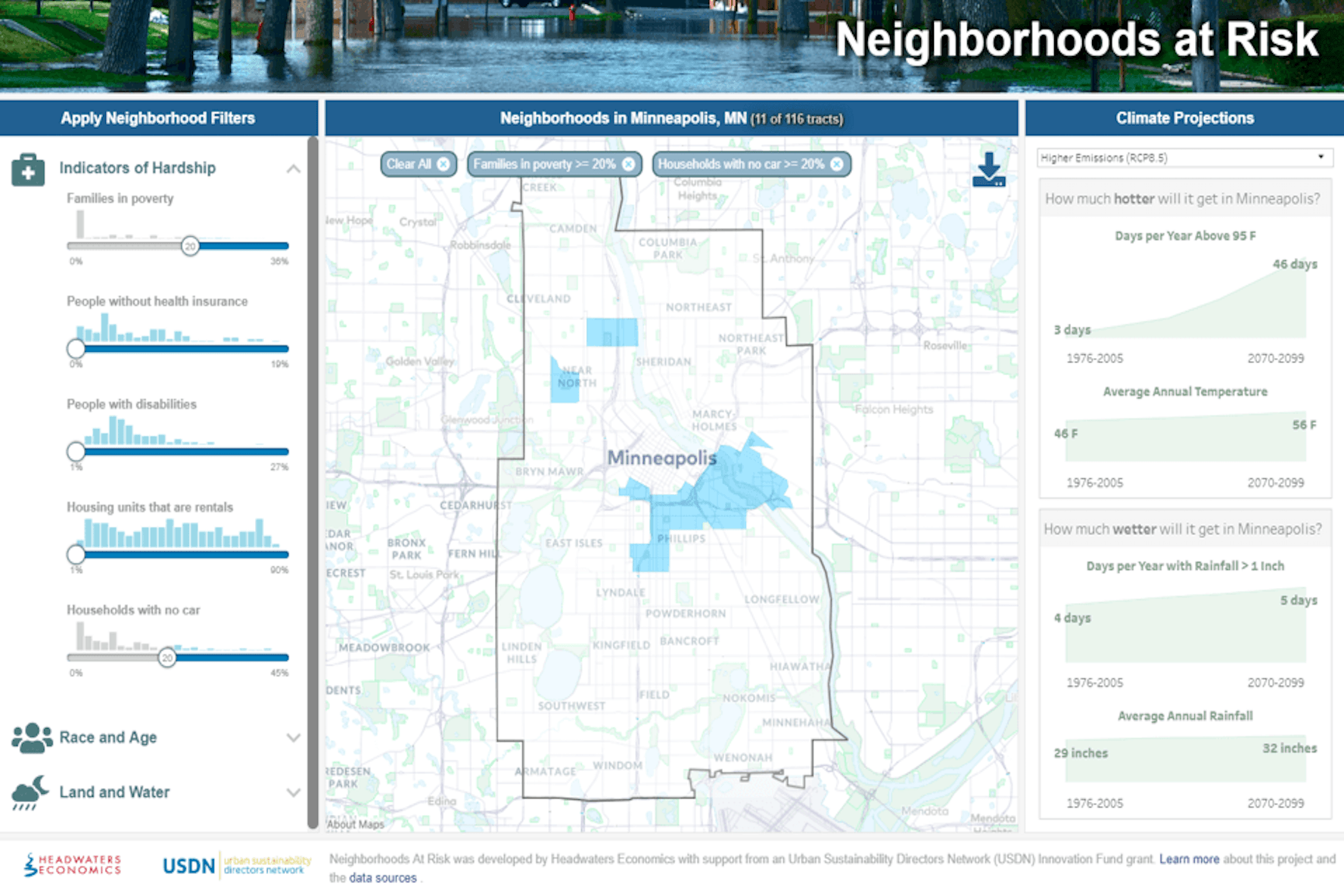 Navigate to A neighborhood-level view of climate change