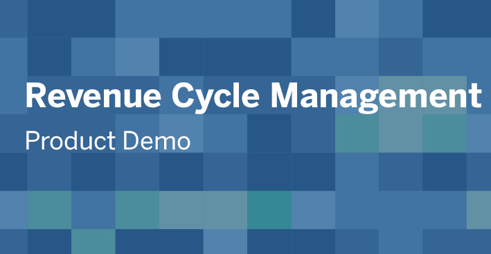 Navigate to Revenue Cycle Management Dashboard