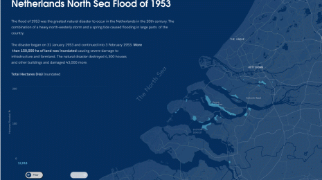 Data Visualization of the Netherlands North Sea Flood of 1953.