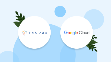 Tableau logo and Google Cloud logo