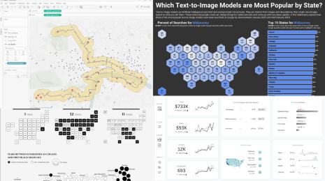 collage of data visualizations