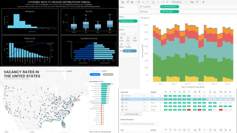 collage of data visualizations