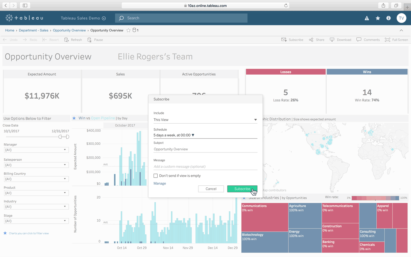 tableau viewer account signs up for subscription alerts