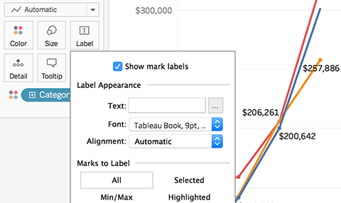 Navigate to Tekstlabels